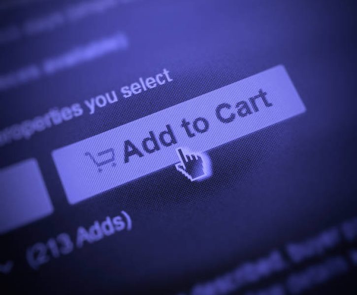 E-commerce add to cart internet shopping cart online